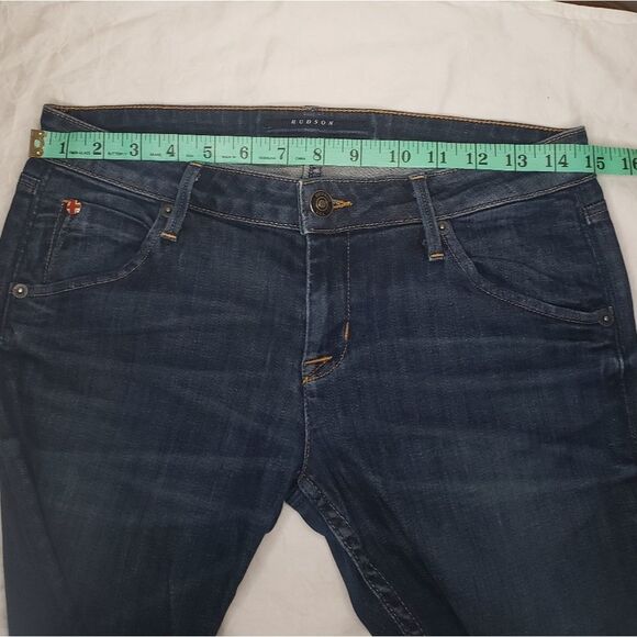 Hudson dark blue denim straight leg jeans - Picture 6 of 10